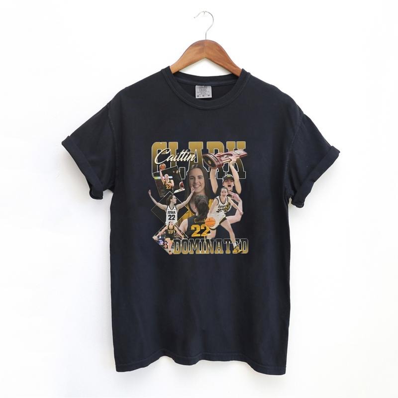 Caitlin Clark Fit Cotton Fabric Bootleg 90s Classic - Adult & Kids T-Shirts, Sweatshirts & Hoodies apparel design preview 1