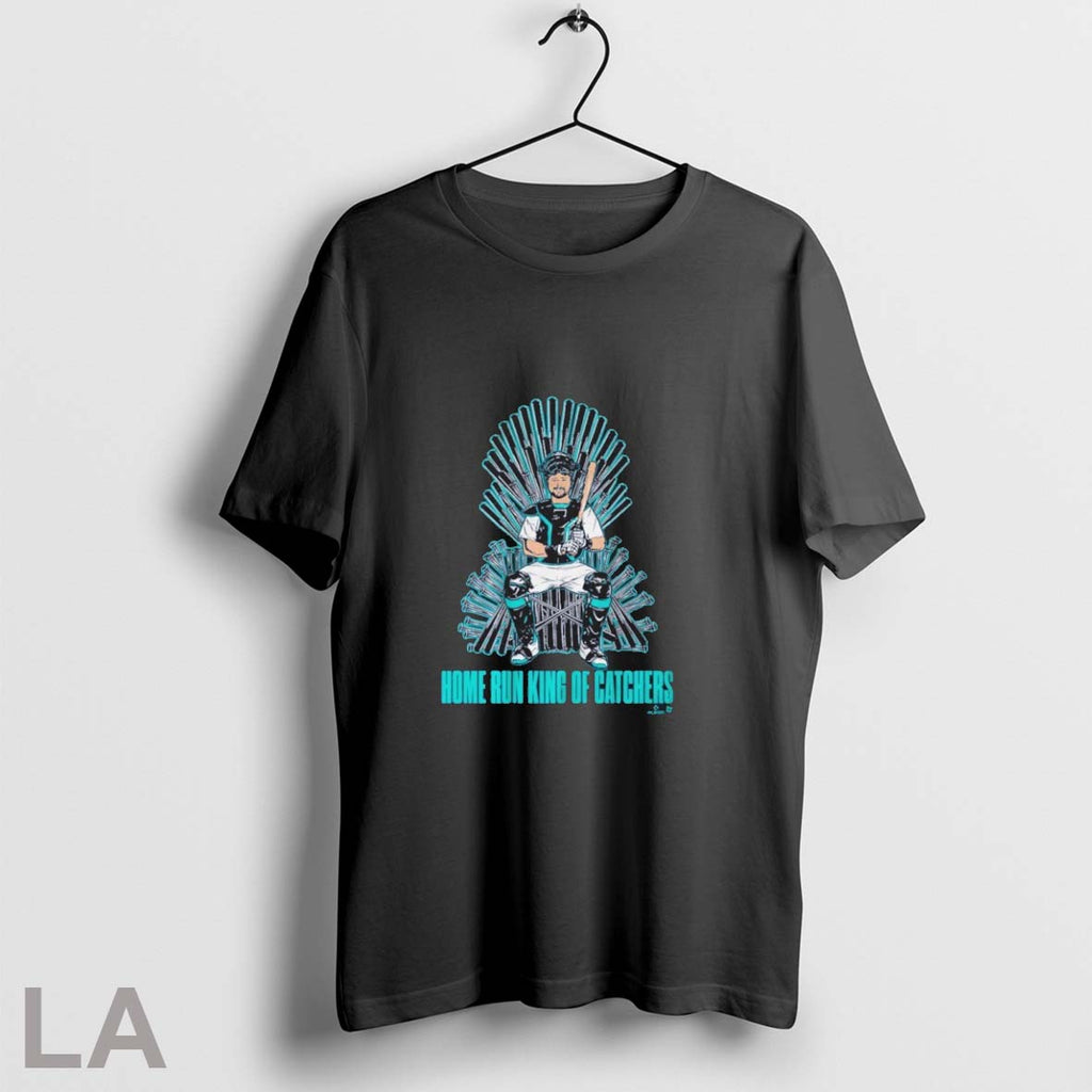 Cal Raleigh Home Run King Of Catchers - Adult & Kids T-Shirts, Sweatshirts & Hoodies apparel design preview 1