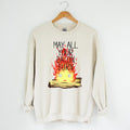 Calcifer May All Your Bacon Burn Howl'S Moving Castle - Adult & Kids T-Shirts, Sweatshirts & Hoodies apparel design preview 1
