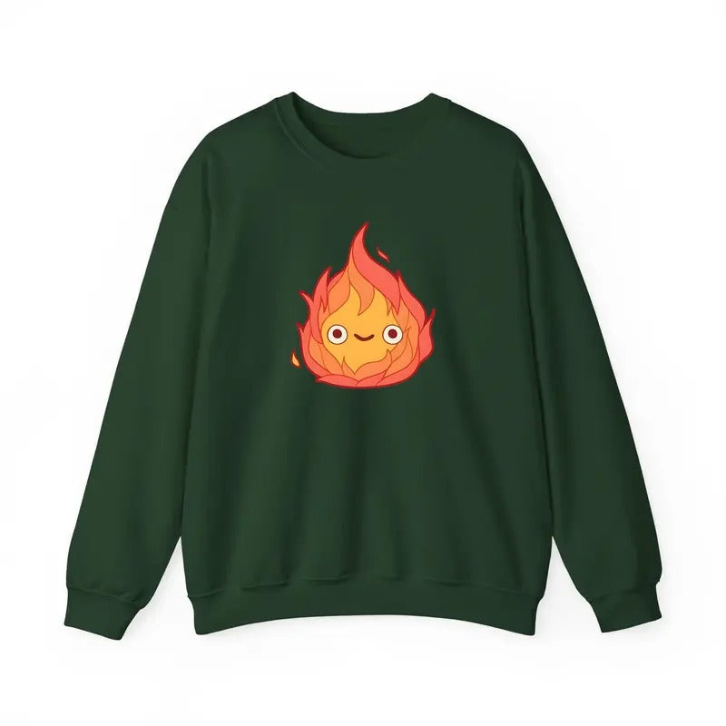 Calcifer Howls Moving Castle Studio Ghibli Howl - Adult & Kids T-Shirts, Sweatshirts & Hoodies apparel design preview 1
