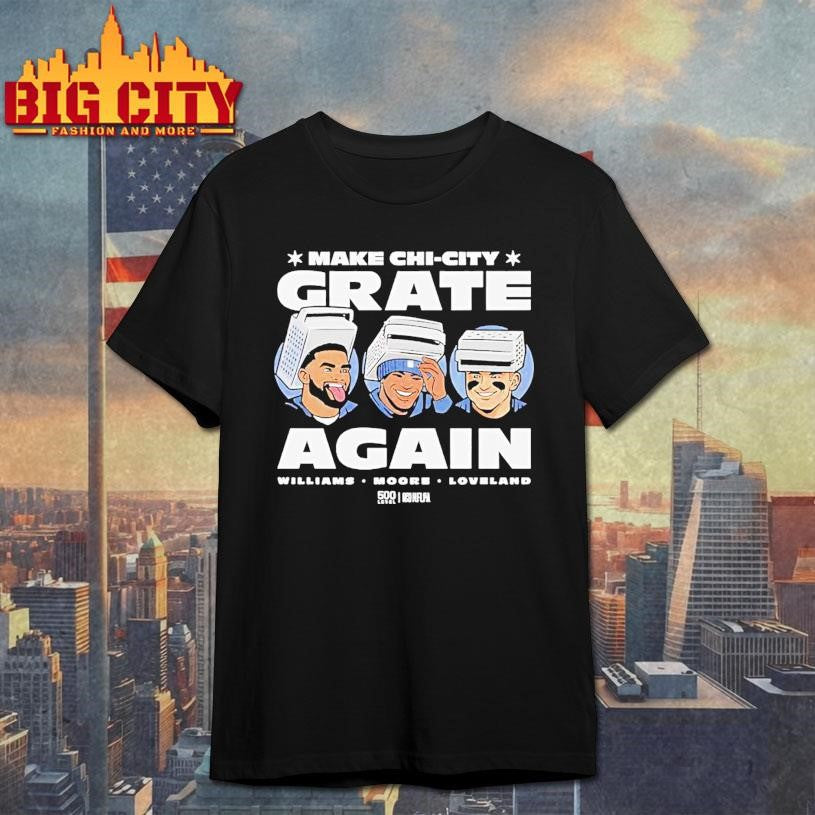 Caleb Williams Chicago Cheese Grater Heads - Adult & Kids T-Shirts, Sweatshirts & Hoodies apparel design preview 1