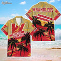 Calgary Wranglers AHL Aloha Hawaiian - Adult & Kids T-Shirts, Sweatshirts & Hoodies apparel design preview 1