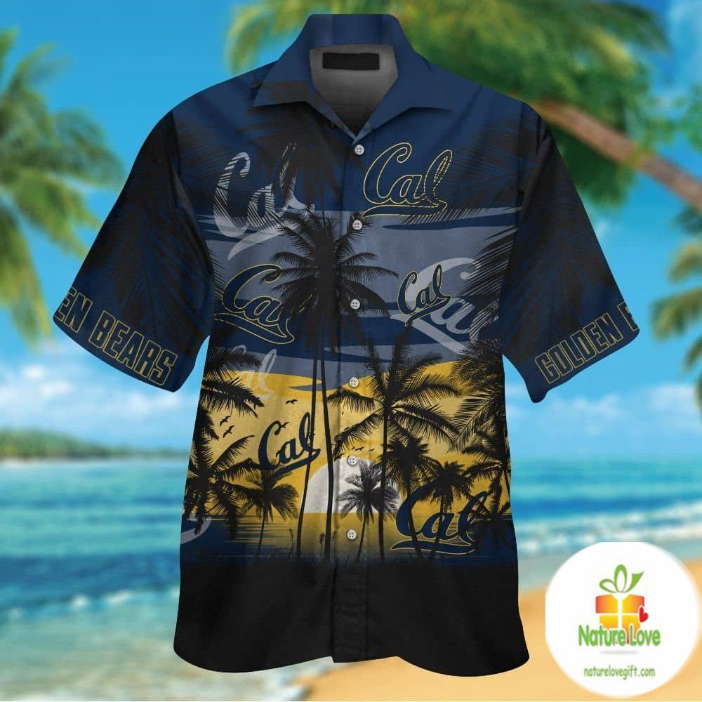 California Golden Bears Hawaiian Short Sleeve Aloha - Adult & Kids T-Shirts, Sweatshirts & Hoodies apparel design preview 1