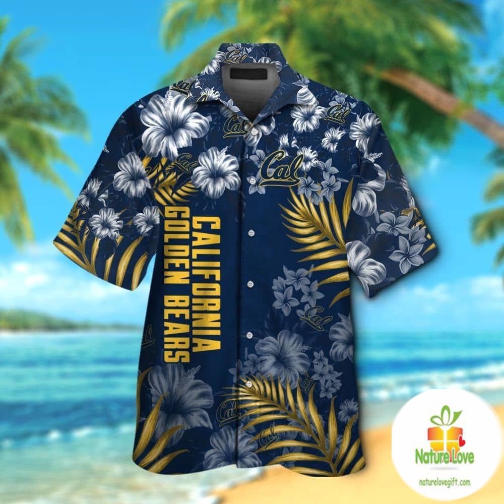 Hawaiian California Golden Bears Tropical Short - Adult & Kids T-Shirts, Sweatshirts & Hoodies apparel design preview 1