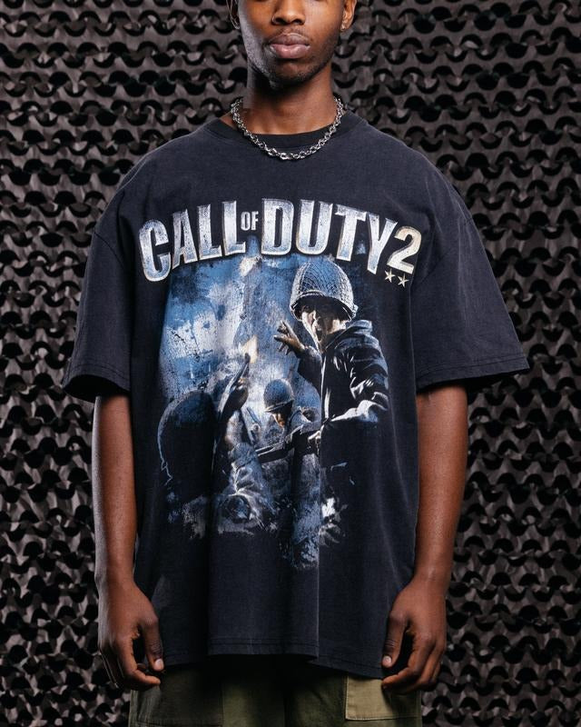 Call Duty 2 Vintage Casual Fabric Menswear Womenswear - Adult & Kids T-Shirts, Sweatshirts & Hoodies apparel design preview 1