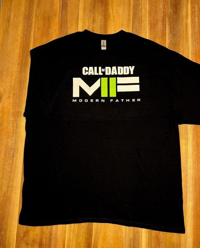 Call Daddy Modern Father Duty Lovers Cotton Menswear - Adult & Kids T-Shirts, Sweatshirts & Hoodies apparel design preview 1