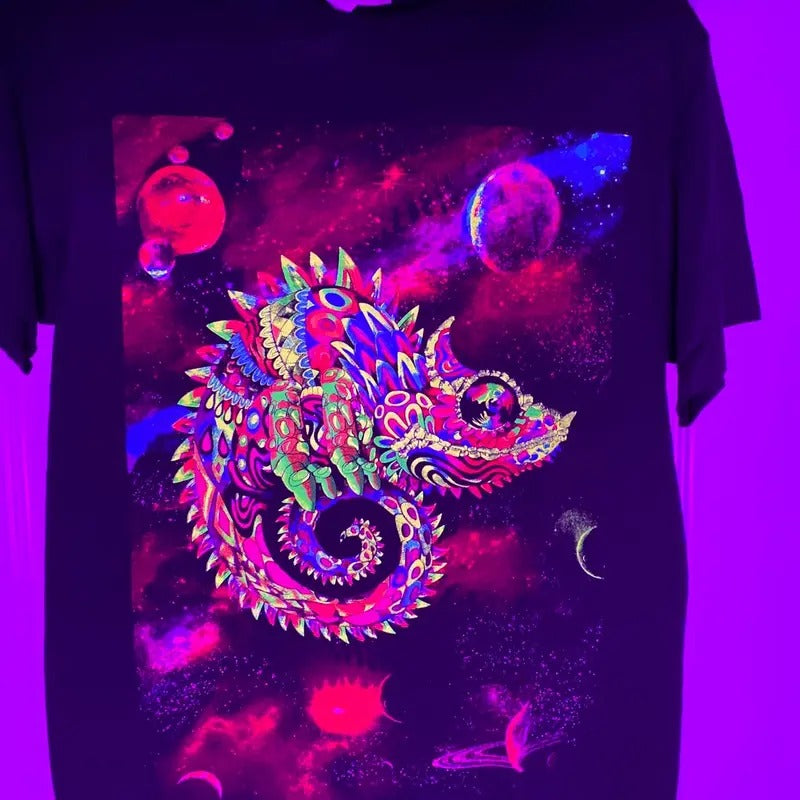 Camaleon Black Cotton Slim Fitting - Adult & Kids T-Shirts, Sweatshirts & Hoodies apparel design preview 1