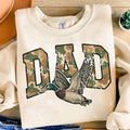 Camo Dad Png Flying Duck Hunting - Adult & Kids T-Shirts, Sweatshirts & Hoodies apparel design preview 1