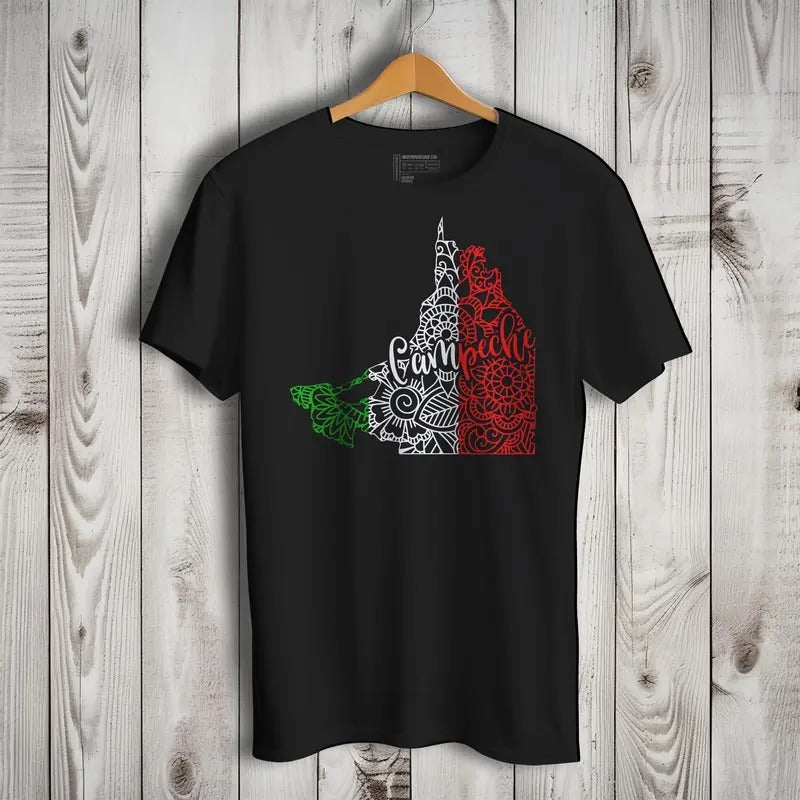 Campeche Mexico Patriotic Mexican Short Sleeve - Adult & Kids T-Shirts, Sweatshirts & Hoodies apparel design preview 1