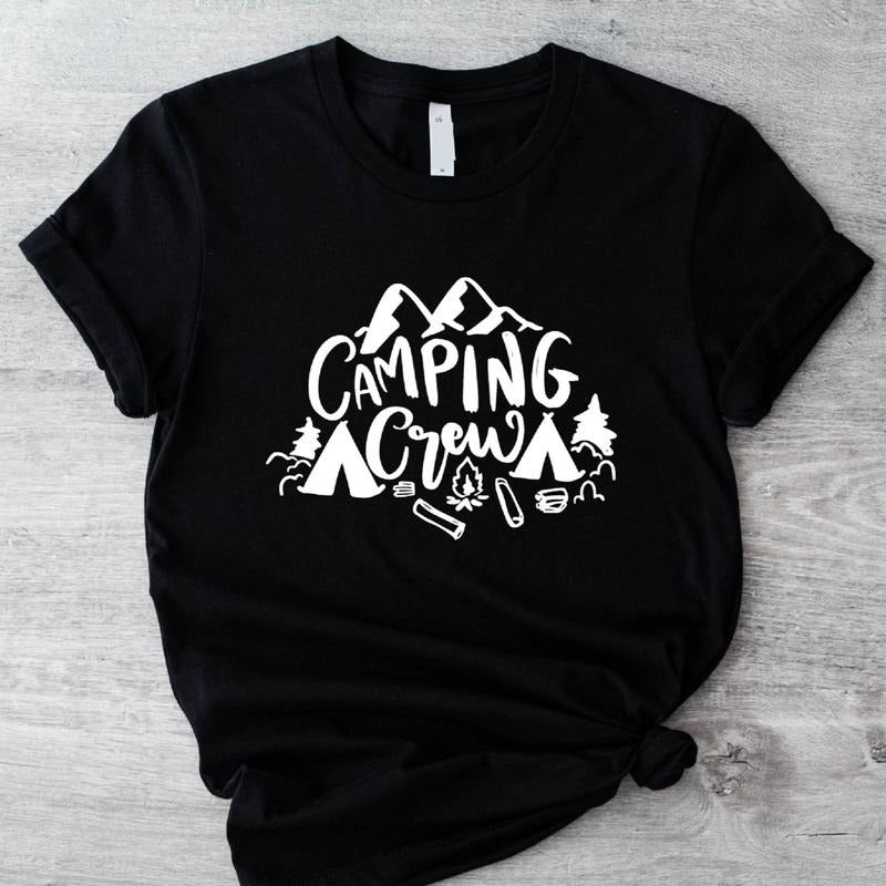 Camping Crew Matching Family Trip Friends Vacation - Adult & Kids T-Shirts, Sweatshirts & Hoodies apparel design preview 1