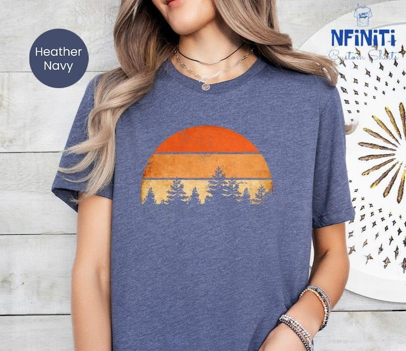 Camping Forest Themed Tree Adventure Is Calling - Adult & Kids T-Shirts, Sweatshirts & Hoodies apparel design preview 1