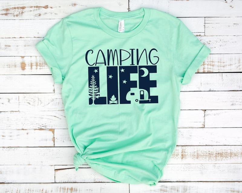 Camping Life Camper Happy Group Custom - Adult & Kids T-Shirts, Sweatshirts & Hoodies apparel design preview 1