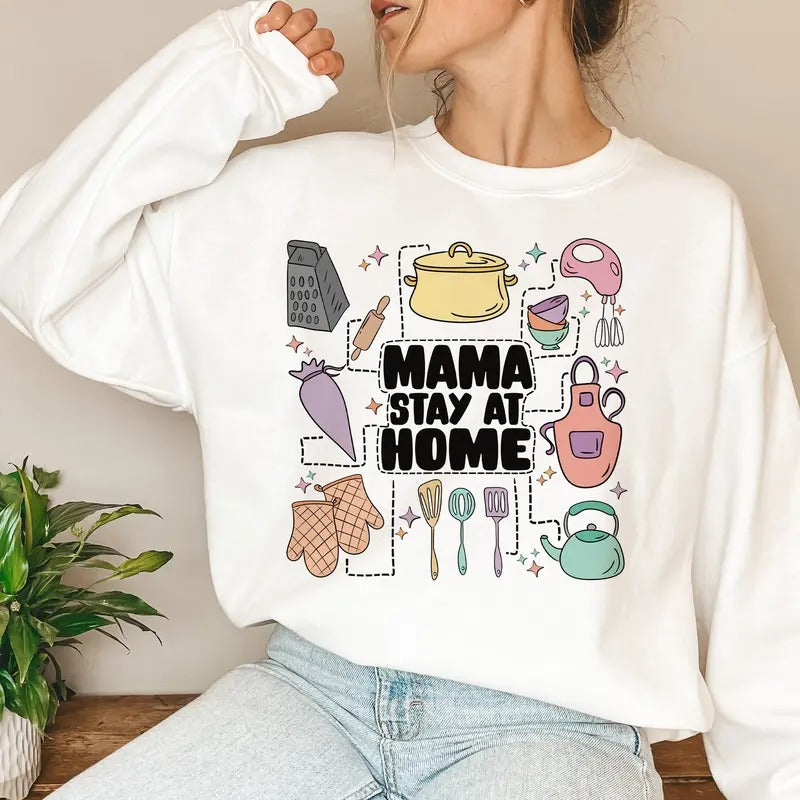 Can'T Talk Right Now Doing Mama Stay Home Stuff Funny - Adult & Kids T-Shirts, Sweatshirts & Hoodies apparel design preview 1