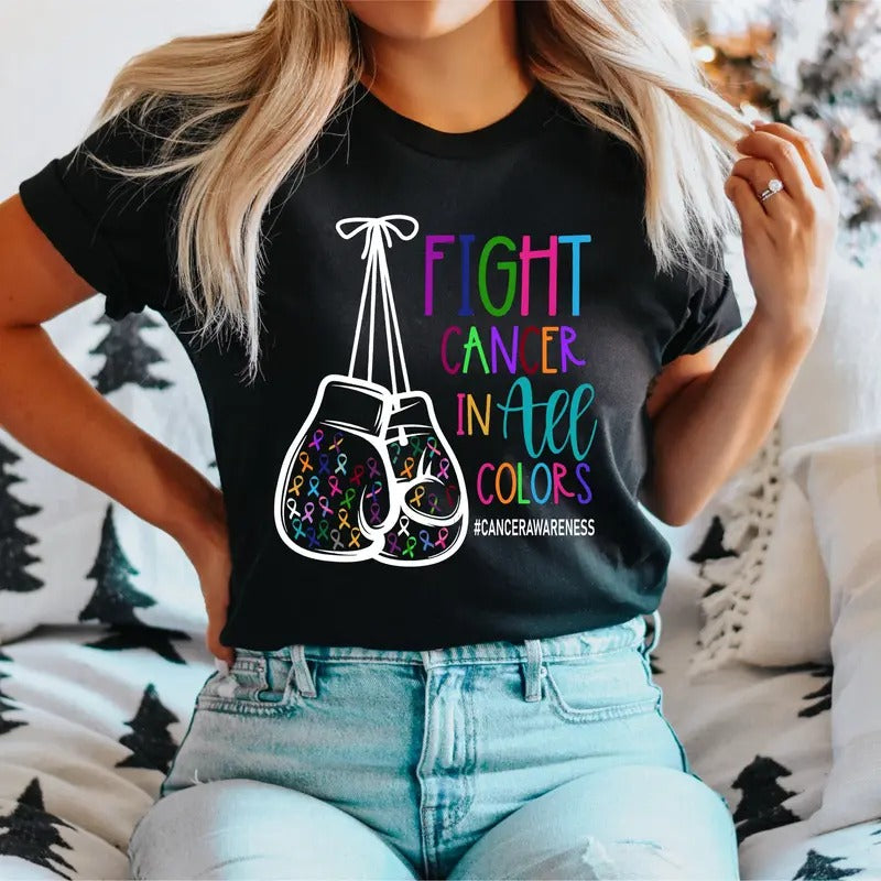 Cancer Awareness Ribbon Survivor Support Warrior - Adult & Kids T-Shirts, Sweatshirts & Hoodies apparel design preview 1