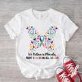 Cancer Butterfly Ribbon We Believe Miracles Fight All - Adult & Kids T-Shirts, Sweatshirts & Hoodies apparel design preview 1