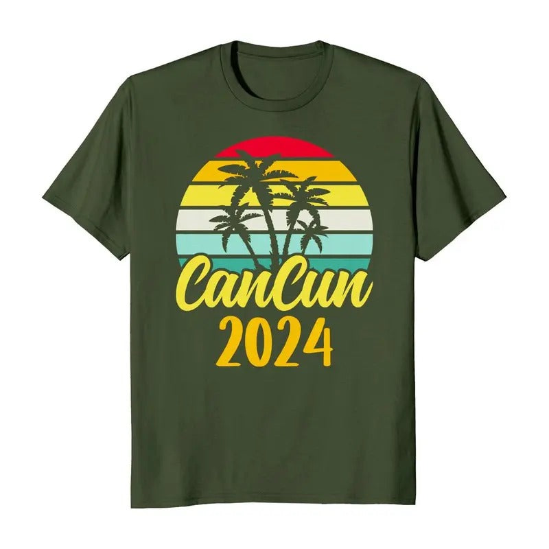 Cancun 2024 Mexico Vacation Trip Casual - Adult & Kids T-Shirts, Sweatshirts & Hoodies apparel design preview 1