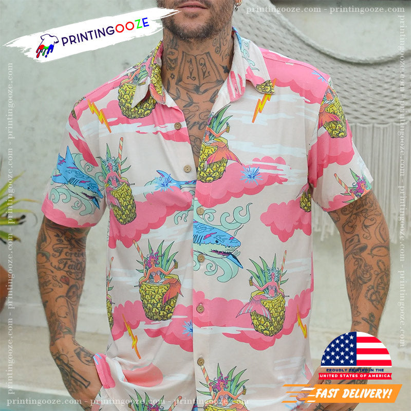 Candy Pink CloudNine Hawaiian - Adult & Kids T-Shirts, Sweatshirts & Hoodies apparel design preview 1