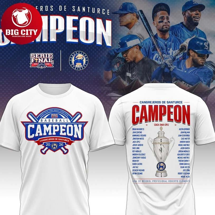 Cangrejeros De Santurce Serie Final 2026 Campeons Two - Adult & Kids T-Shirts, Sweatshirts & Hoodies apparel design preview 1