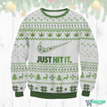 Cannabis Weed Just Hit It 3D Christmas Sweater - Holiday Gift product image