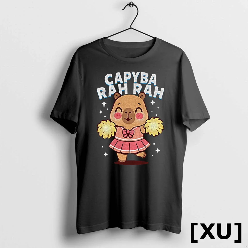 Capybara Cheerleader Capyba Rah Meme Sweater - Adult & Kids T-Shirts, Sweatshirts & Hoodies apparel design preview 1