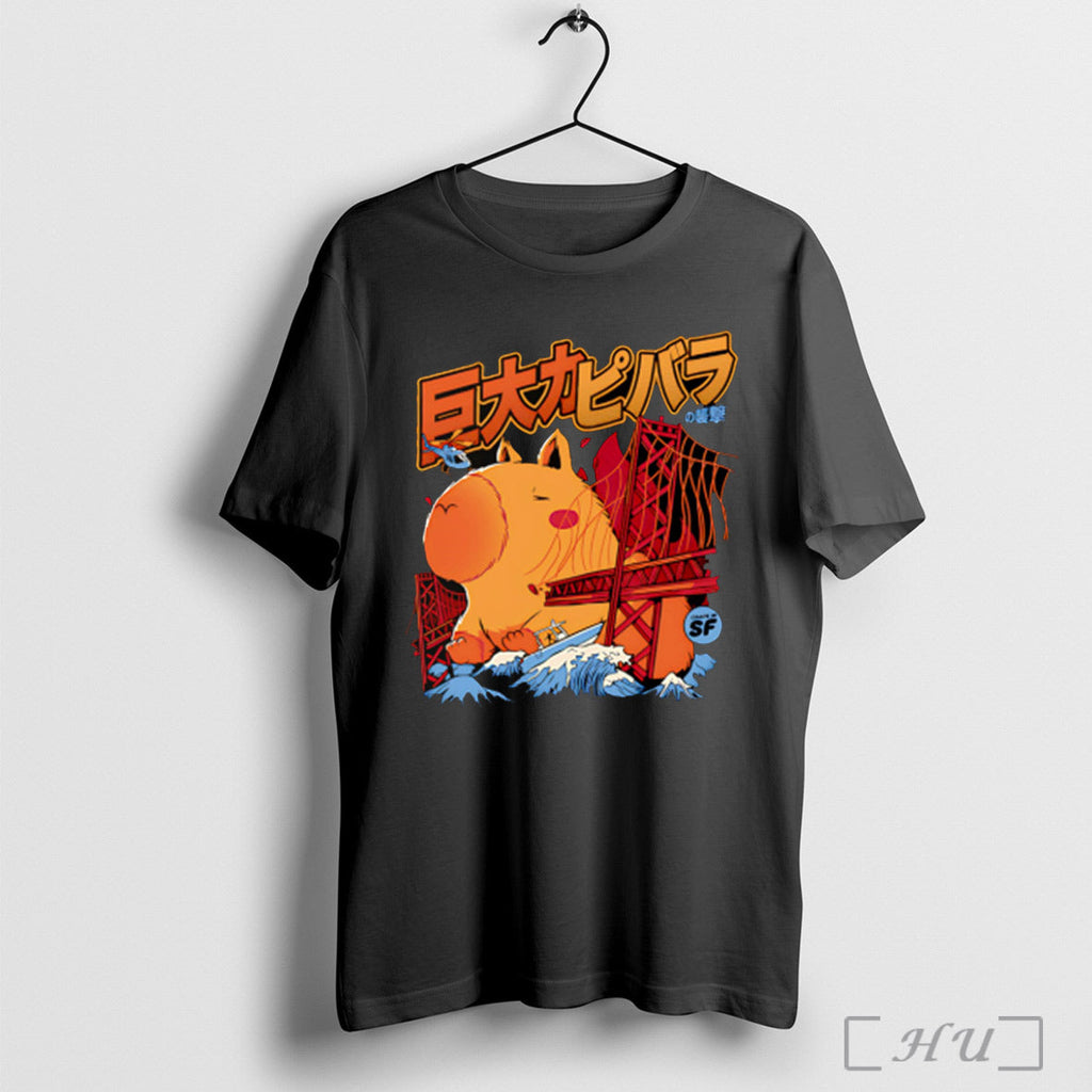 Capybara Monster Attack - Adult & Kids T-Shirts, Sweatshirts & Hoodies apparel design preview 1