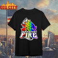 Cardiff Fire Hockey Logo Pride - Adult & Kids T-Shirts, Sweatshirts & Hoodies apparel design preview 1