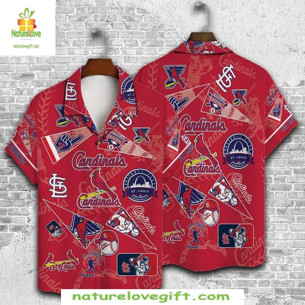 St Louis Cardinals MLB Hawaiian Stylish Baseball - Adult & Kids T-Shirts, Sweatshirts & Hoodies apparel design preview 1