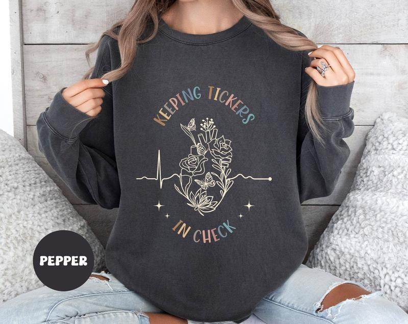 Cardiologist Comfort Colors Cardiac Sonographer Nurse - Adult & Kids T-Shirts, Sweatshirts & Hoodies apparel design preview 1