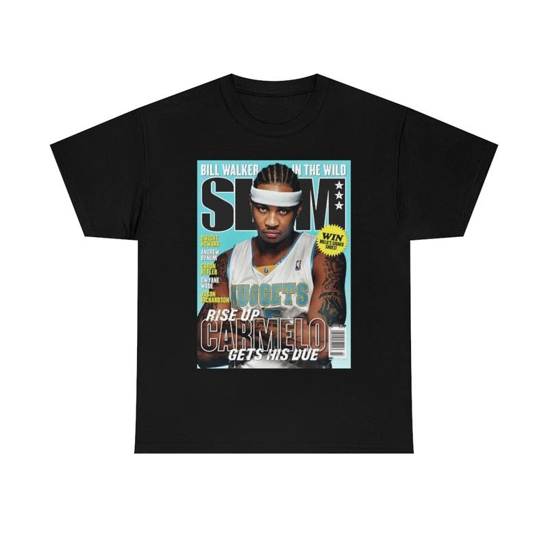 Carmelo Anthony Denver Slam Cover 100% Cotton Fan - Adult & Kids T-Shirts, Sweatshirts & Hoodies apparel design preview 1
