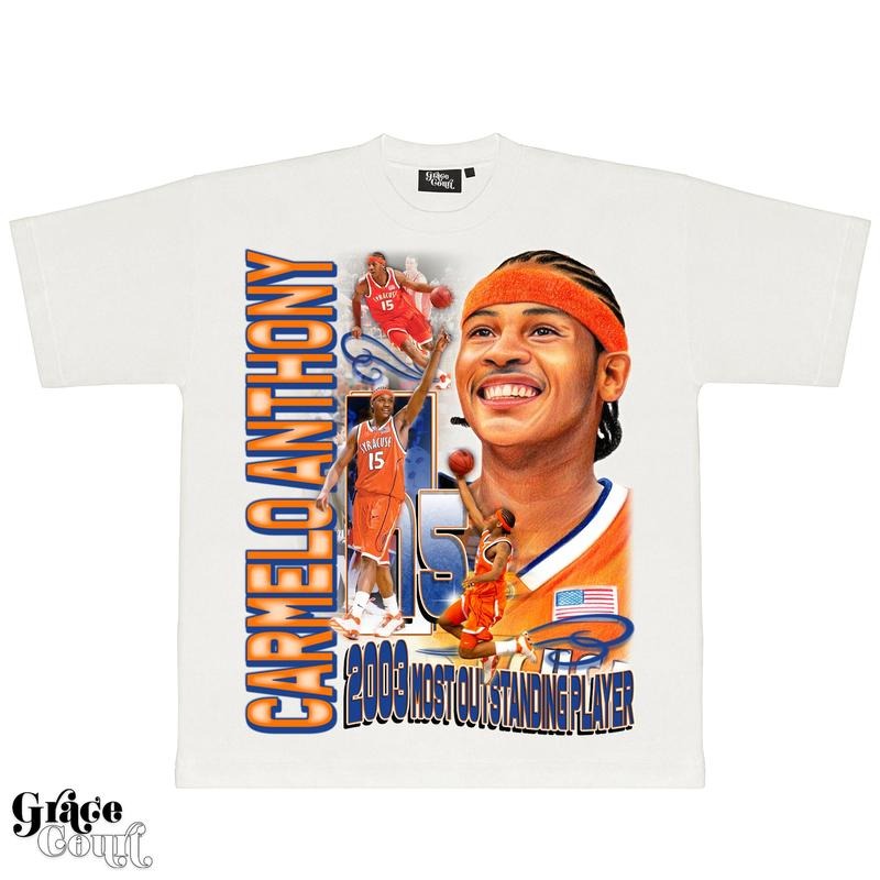 Carmelo Anthony Vintage Sport Fan 2 - Adult & Kids T-Shirts, Sweatshirts & Hoodies apparel design preview 1