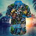 Carolina Panthers Hawaiian Coastal Gridiron Design by - Adult & Kids T-Shirts, Sweatshirts & Hoodies apparel design preview 1