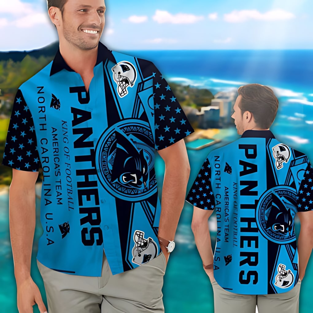 Carolina Panthers Hawaiian Coastal Pride Design by - Adult & Kids T-Shirts, Sweatshirts & Hoodies apparel design preview 1