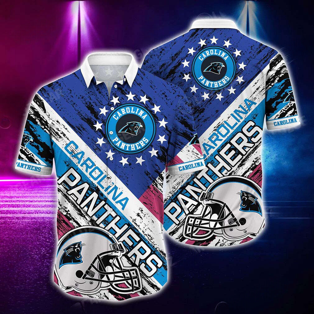 Carolina Panthers Hawaiian Jungle Passion Design - Adult & Kids T-Shirts, Sweatshirts & Hoodies apparel design preview 1