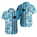 Carolina Panthers Hawaiian Paradise Gridiron Football - Adult & Kids T-Shirts, Sweatshirts & Hoodies apparel design preview 1
