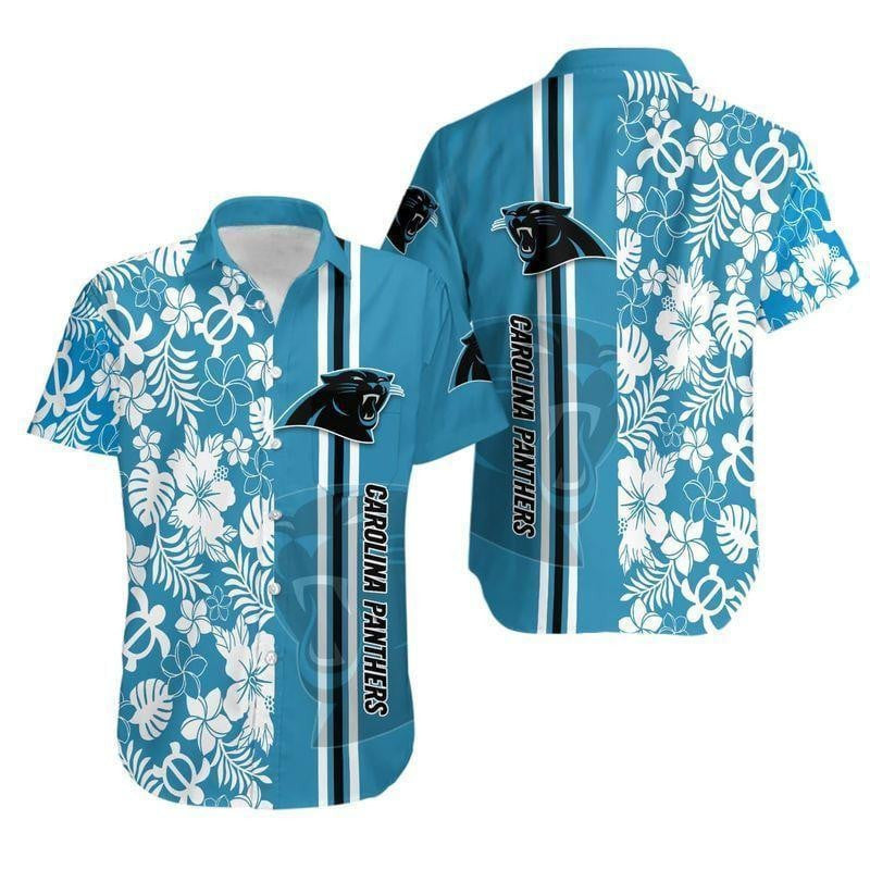 Carolina Panthers Hawaiian Paradise Gridiron Football - Adult & Kids T-Shirts, Sweatshirts & Hoodies apparel design preview 1