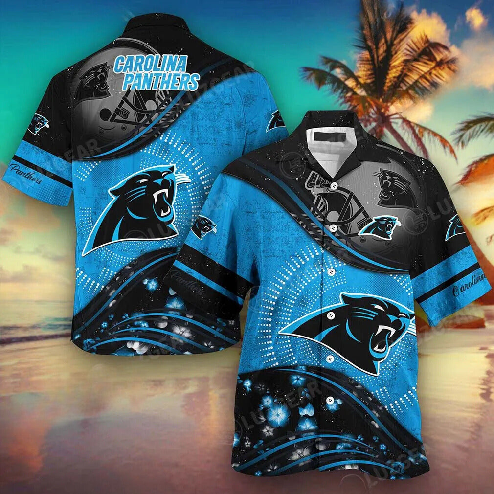 Carolina Panthers Hawaiian Storm Surge Design 704127 - Adult & Kids T-Shirts, Sweatshirts & Hoodies apparel design preview 1
