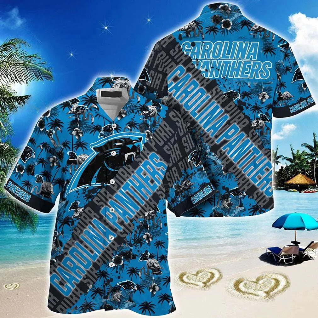 Carolina Panthers Hawaiian Tropic Storm Design by - Adult & Kids T-Shirts, Sweatshirts & Hoodies apparel design preview 1