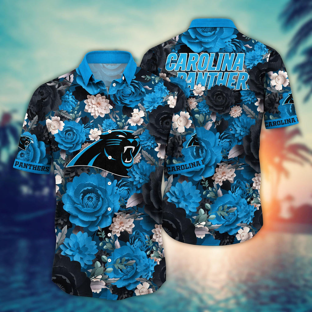 Carolina Panthers Hawaiian Wave Rider Victory 357731 - Adult & Kids T-Shirts, Sweatshirts & Hoodies apparel design preview 1