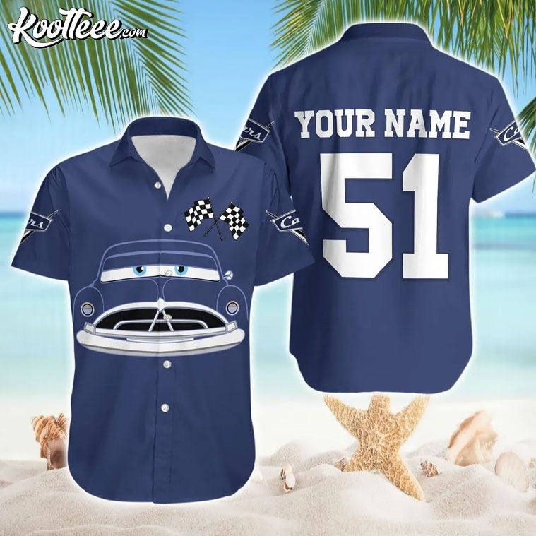 Cars Doc Hudson Custom Hawaiian - Adult & Kids T-Shirts, Sweatshirts & Hoodies apparel design preview 1
