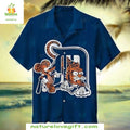 Detroit Tigers Hawaiian Cartoon Mascot Fun Stylish - Adult & Kids T-Shirts, Sweatshirts & Hoodies apparel design preview 1
