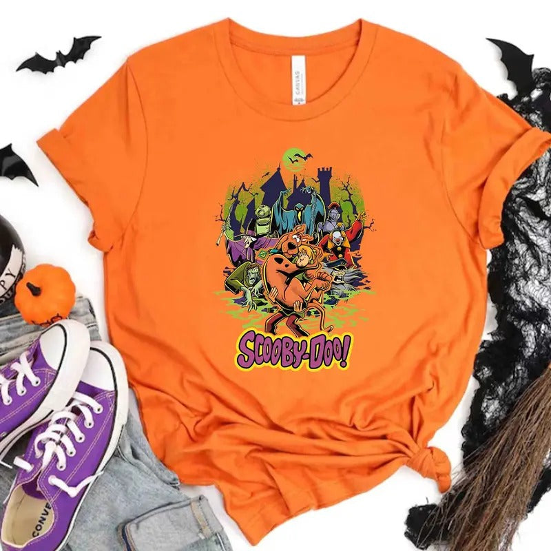 Cartoon Hallowen Cute Fall Spooky Season - Adult & Kids T-Shirts, Sweatshirts & Hoodies apparel design preview 1