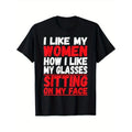 [Casual Outing] Cotton "I Like My How Glasses Sitting - Adult & Kids T-Shirts, Sweatshirts & Hoodies apparel design preview 1