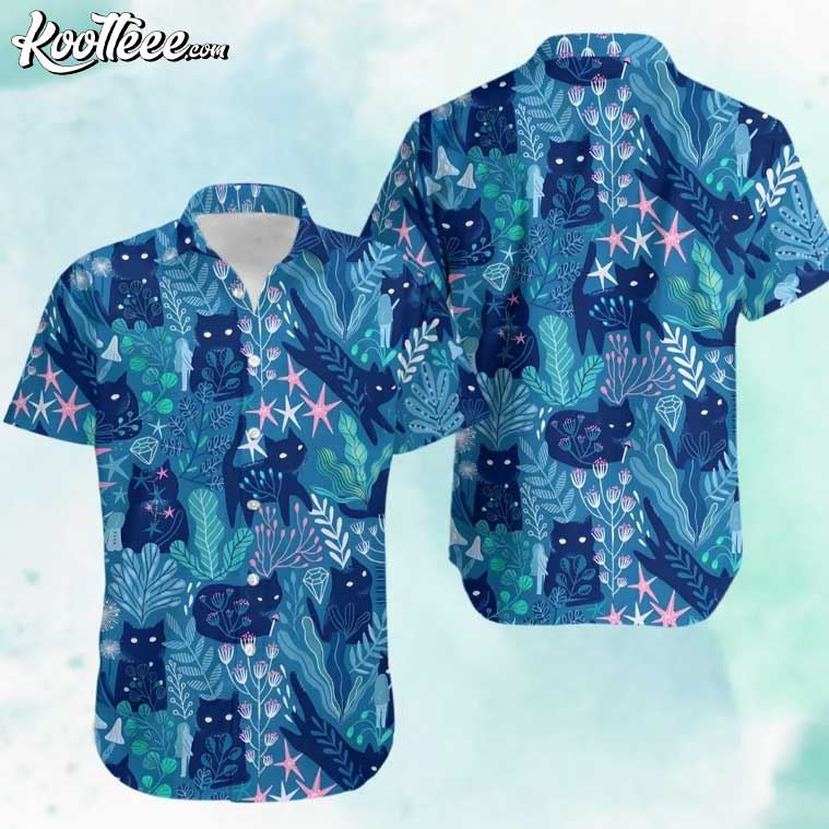 Cat Aloha Summer Beach Hawaiian - Adult & Kids T-Shirts, Sweatshirts & Hoodies apparel design preview 1