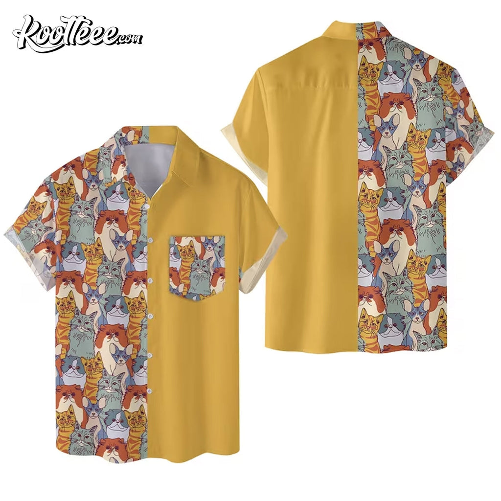 Cat Art Lover Hawaiian - Adult & Kids T-Shirts, Sweatshirts & Hoodies apparel design preview 1