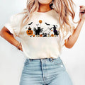 Cat Halloween Ghost Black Pumpkin Fall Lover Spooky - Adult & Kids T-Shirts, Sweatshirts & Hoodies apparel design preview 1