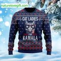 Cat Ladies For Kamala Ugly Christmas Sweater - Holiday Gift product image