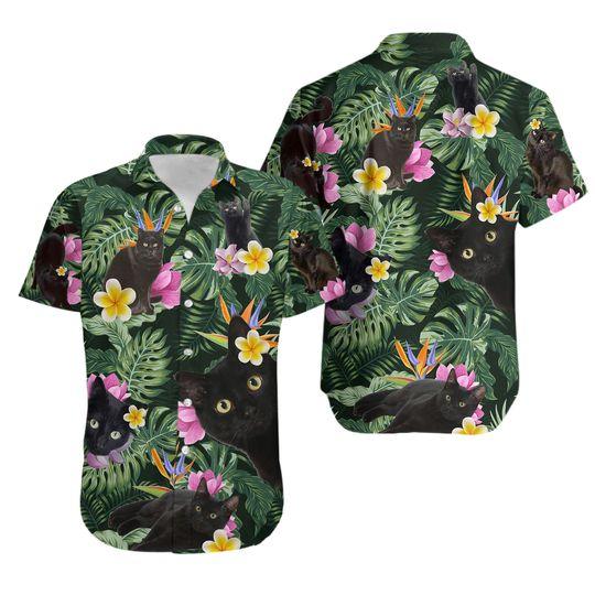 Cat powered by hawaii hawaiian gift for family and - Adult & Kids T-Shirts, Sweatshirts & Hoodies apparel design preview 1
