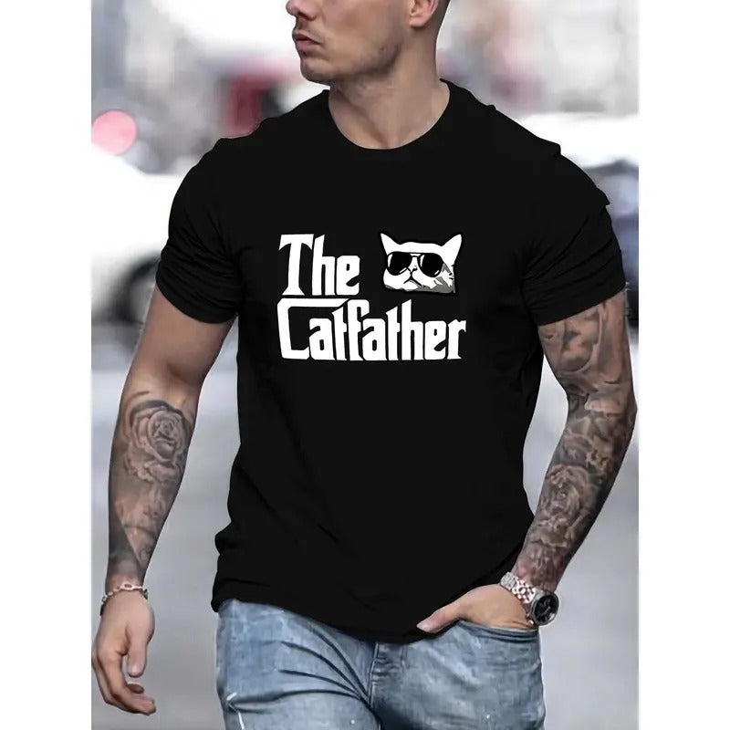Cat Daddy Print Summer Casual Short Sleeved Crew - Adult & Kids T-Shirts, Sweatshirts & Hoodies apparel design preview 1