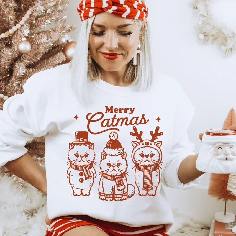 Catmas Casual Everyday Softstyle Dog Lovers - Adult & Kids T-Shirts, Sweatshirts & Hoodies apparel design preview 1