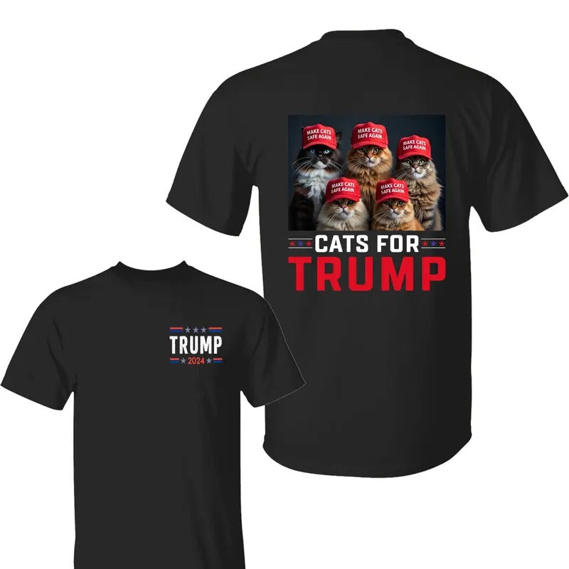 Cats Trummp Trum Make Safe Again 2 Sided - Adult & Kids T-Shirts, Sweatshirts & Hoodies apparel design preview 1